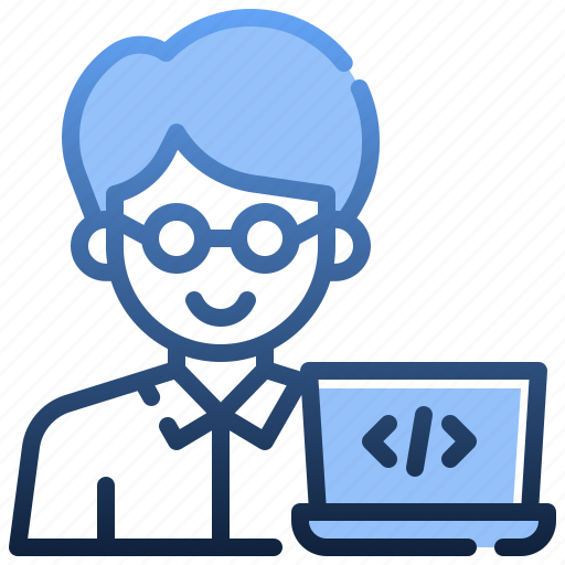 Programmer, coding, man, profession, jobs icon - Download on Iconfinder