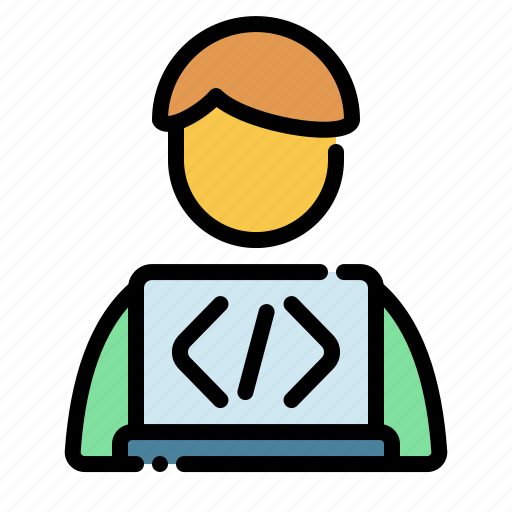 Developer, profession, laptop, programmer, coding icon - Download on Iconfinder