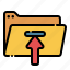 directory, folder, file, upload, arrow 