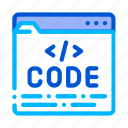 binary, coding, file, system icon