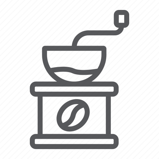 Grinder, equipment, coffee, bean, drink, milling icon - Download on Iconfinder