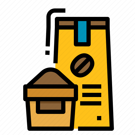 Bag, bean, coffee, pack, packaging icon - Download on Iconfinder