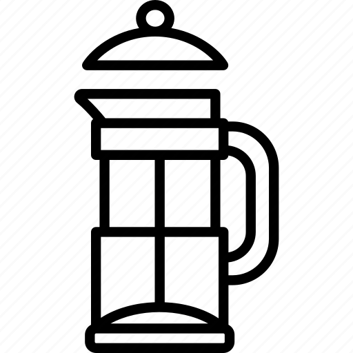 Black coffee, coffee, coffee pot, cold brew, espresso, french press, hot coffee icon - Download on Iconfinder
