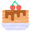 sweet, dessert, cherry cake, edible, cherry tart 