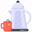 cafe teapot, teapot, spout teapot, tall teapot, kitchenware