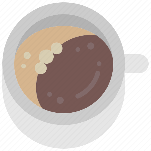 Black, coffee, cup, drink, americano, hot, cafe icon - Download on Iconfinder