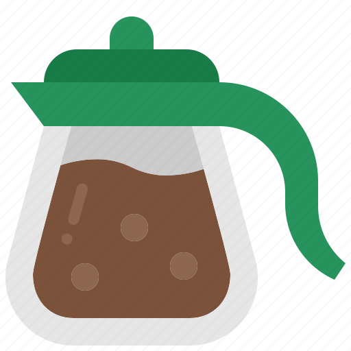 Coffee, pot, drink, kettle, kitchenware, breakfast, maker icon - Download on Iconfinder