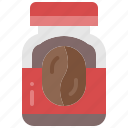 instant, coffee, jar, container, package, drink, powder, product