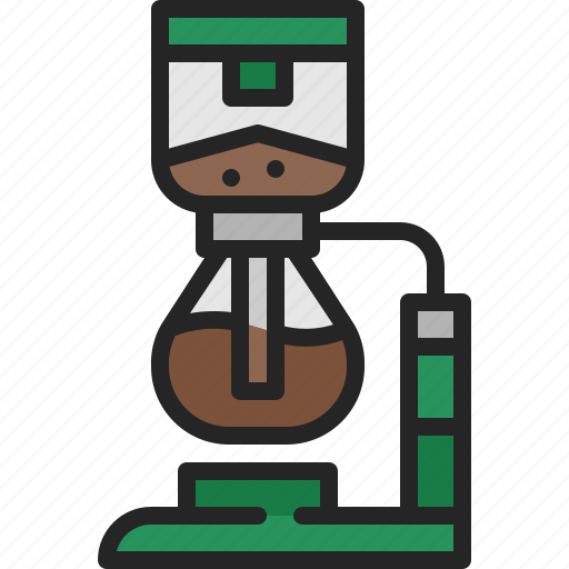 Syphon, coffee, drink, maker, vacuum, brew, siphon icon - Download on Iconfinder