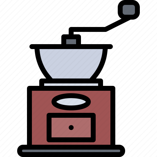 Coffee, grinder, shop, drink, drinks, cafe icon - Download on Iconfinder