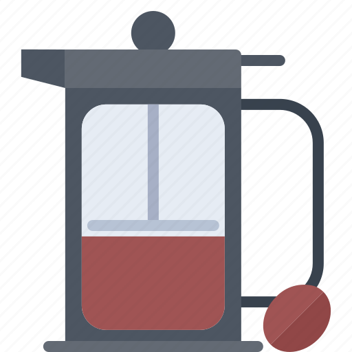 French, press, coffee, maker, shop, drink, drinks icon - Download on Iconfinder