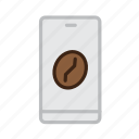 cafe, coffee, delivery, mobile, order, smartphone