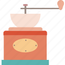 coffee, grinder, kitchen, utensil