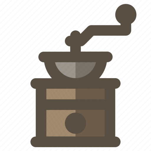 Coffee grinder, coffee mill, hand coffee grinder, manual icon - Download on Iconfinder