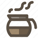 coffee carafe, coffee decanter, coffee pot, coffee server 