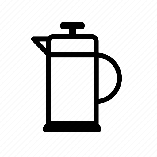 Brewing, cafe, coffee, drink, frenchpress icon - Download on Iconfinder