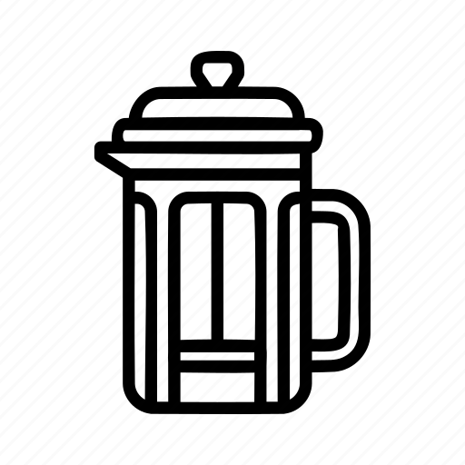 Brewing methods, coffee, french press icon - Download on Iconfinder