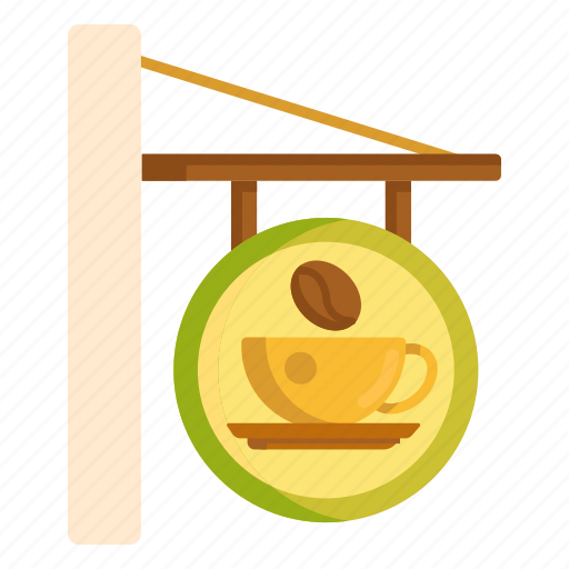 Coffee, sign, signage, signboard icon - Download on Iconfinder