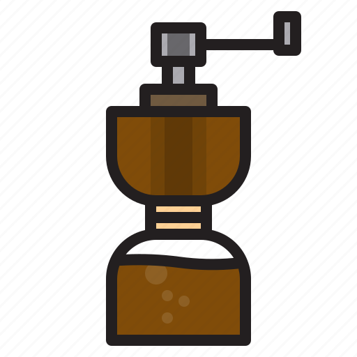 Coffee, grinder, drink, tool icon - Download on Iconfinder