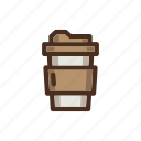 coffee, color, cup, filled, papercup