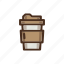 coffee, color, cup, filled, papercup 