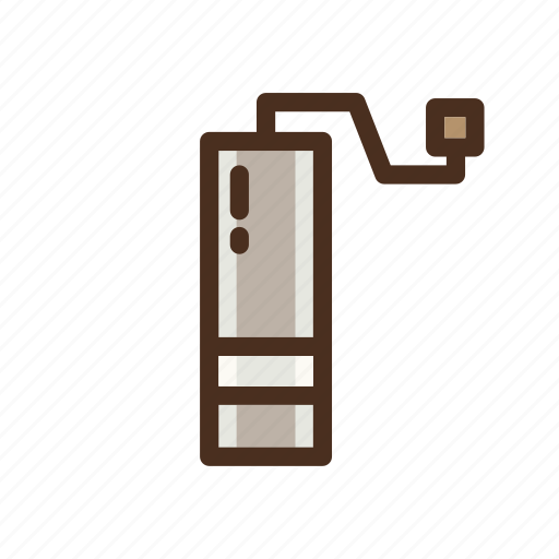 Coffee, color, filled, grinder, manual icon - Download on Iconfinder