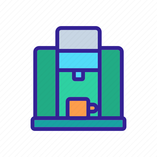 Closed, coffee, device, machine, maker, professional, type icon - Download on Iconfinder
