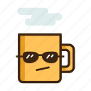 beverage, coffee, cool, hot, mug, sunglasses, tea 