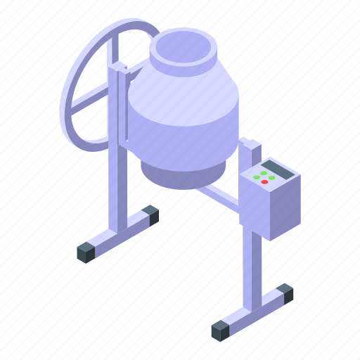 Coffee, factory, isometric icon - Download on Iconfinder