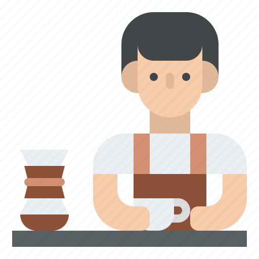 Coffee, barista, man, cup icon - Download on Iconfinder