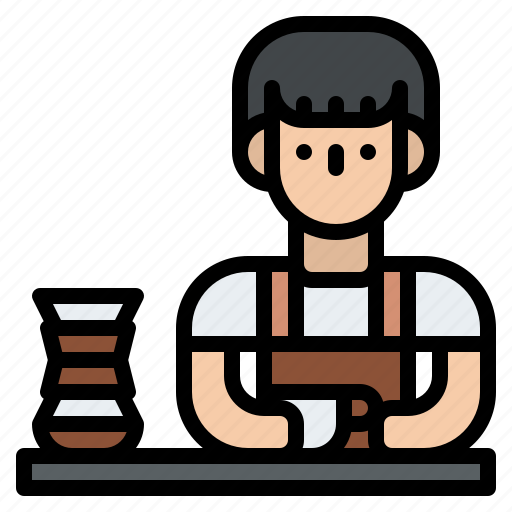 Coffee, barista, man, cup icon - Download on Iconfinder