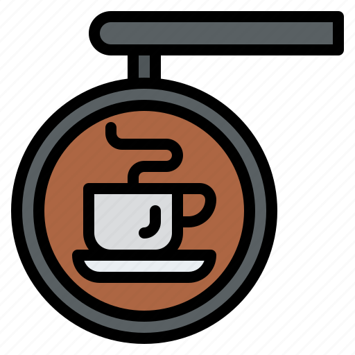 Coffee, drink, shop, cafe, label icon - Download on Iconfinder