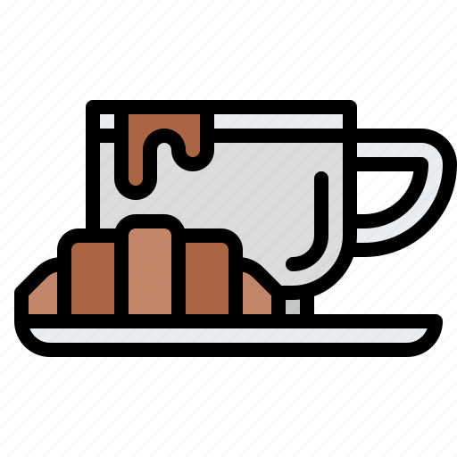 Coffee, shop, croissant, breakfast icon - Download on Iconfinder