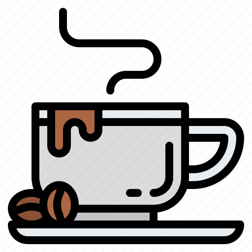 Beans, coffee, hot, shop, breakfast icon - Download on Iconfinder
