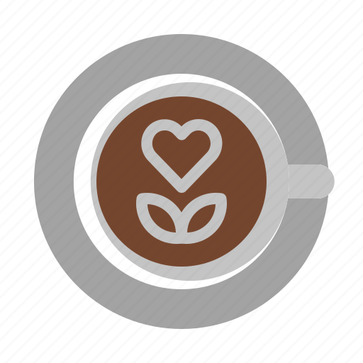 Latte, art, coffee, cup, drink, glass icon - Download on Iconfinder