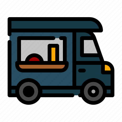Food, truck, car, delivery, transport icon - Download on Iconfinder