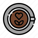 latte, art, coffee, cup, drink, design