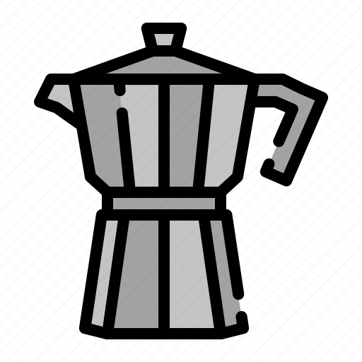 Moka, pot, espresso, kettle, cooking icon - Download on Iconfinder