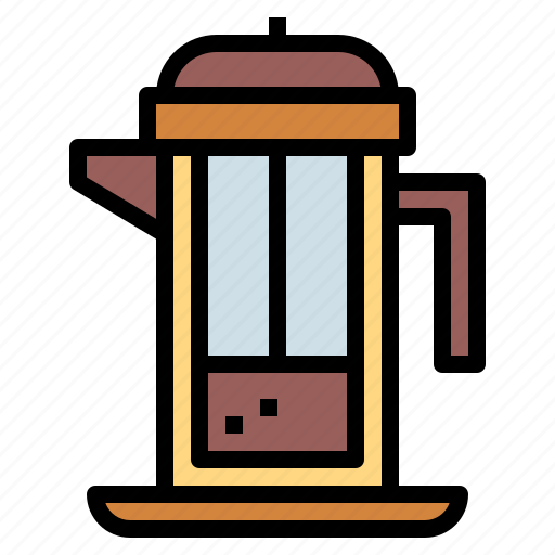 Coffee, french, plunger, press, utensil icon - Download on Iconfinder