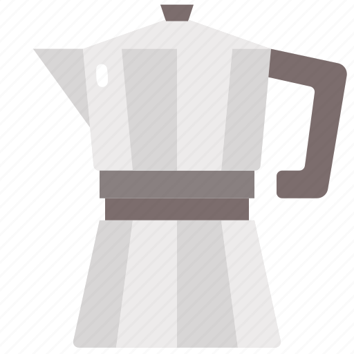 Moka, pot, coffee, maker, cafe, kitchenware, shop icon - Download on Iconfinder