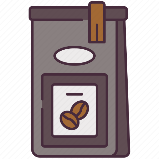 Coffee, bag, product, beans, shop, cafe, restaurant icon - Download on Iconfinder