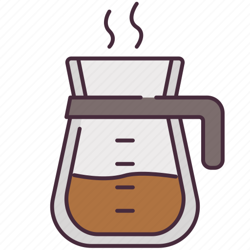 Coffee, pot, filter, dripper, mug, breakfast, kitchenware icon - Download on Iconfinder