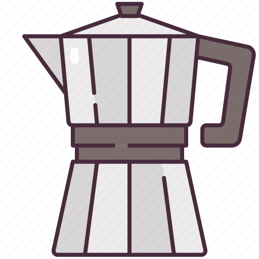 Moka, pot, coffee, maker, cafe, kitchenware, shop icon - Download on Iconfinder