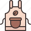 apron, kitchen, coffee, clean, bean 