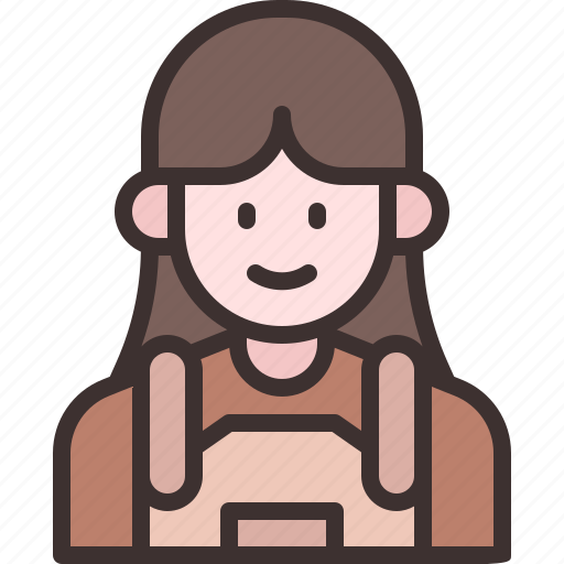 Barista, apron, female, girl, woman icon - Download on Iconfinder