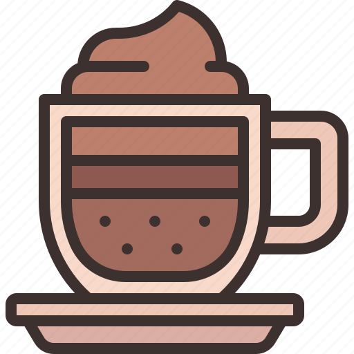 Cappuccino, drink, coffee, shop, cup icon - Download on Iconfinder