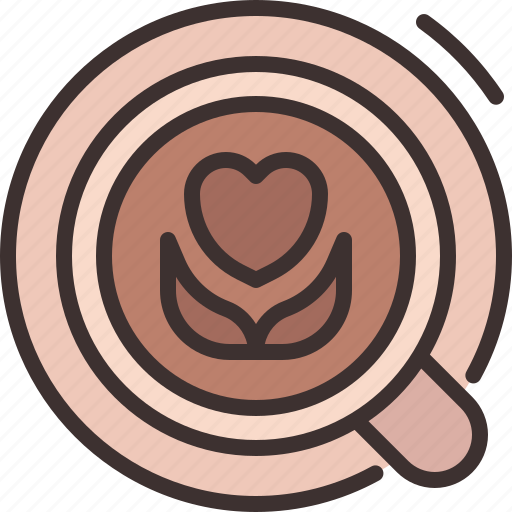 Coffee, latte, drink, art, caffeine icon - Download on Iconfinder