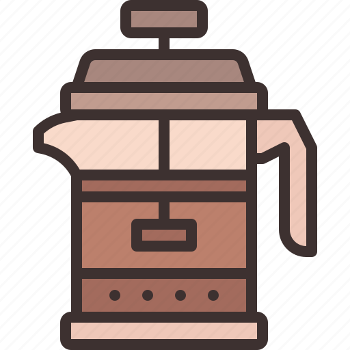 French, press, brew, plunger icon - Download on Iconfinder