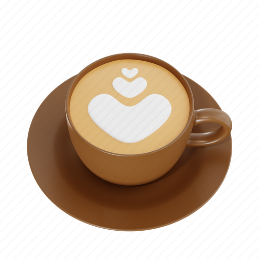 Cappucino coffee, cup, espresso, hot, drink, coffee, beverage 3D illustration - Download on Iconfinder