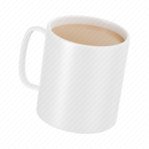 Coffee mug, coffee, drink, cup, mug, cafe, beverage 3D illustration - Download on Iconfinder
